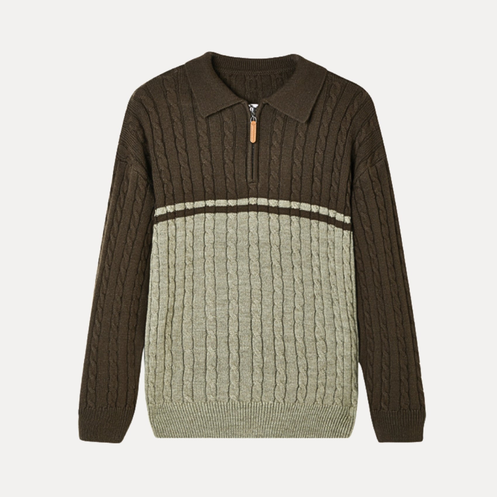 LunaVerdei 100% Wool Zip Up Sweater