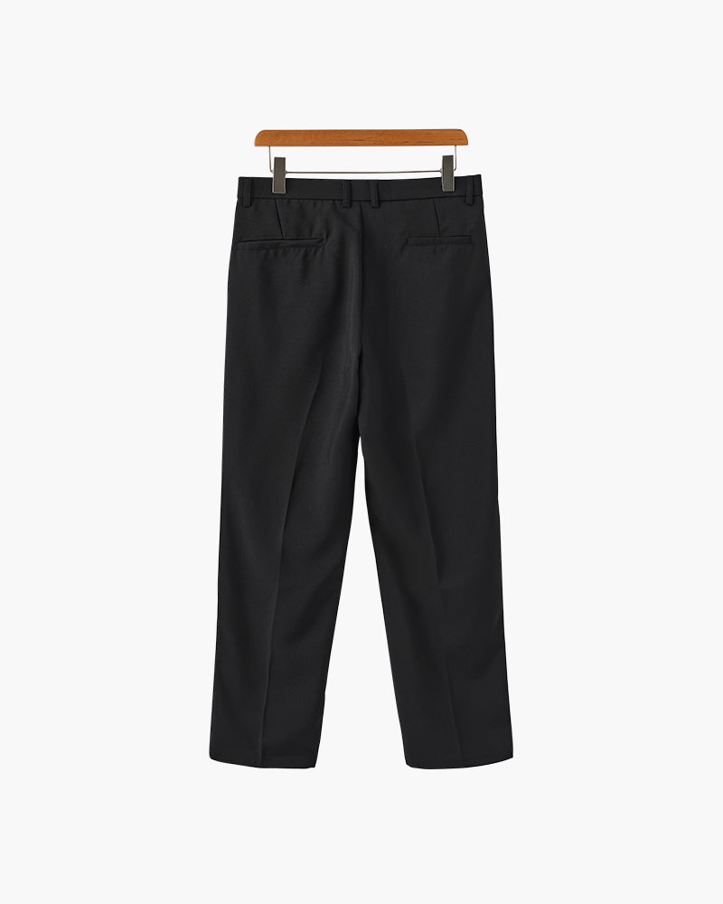 Wide Leg Essential Trouser – Black