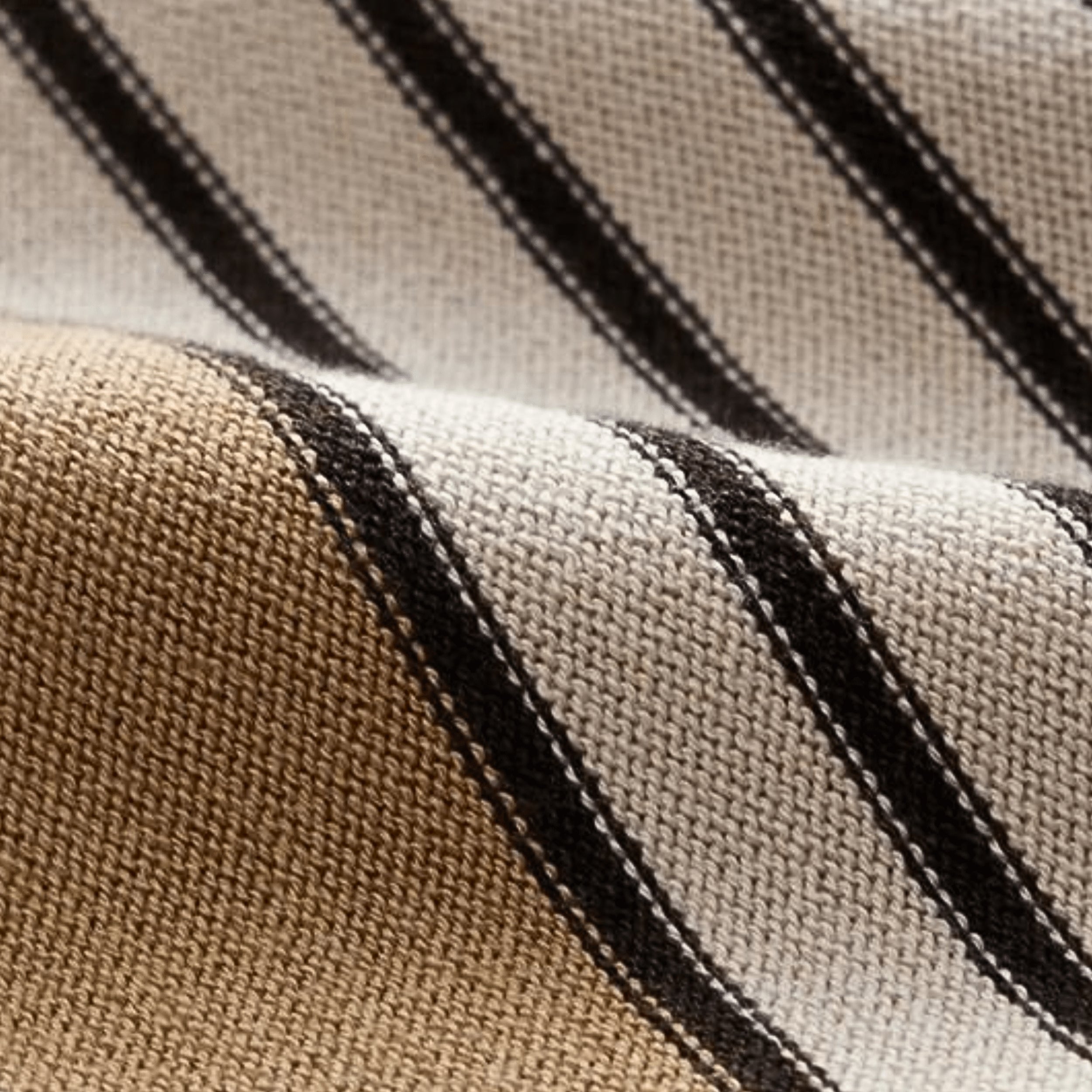 Vertical Stripe Button-Up Polo