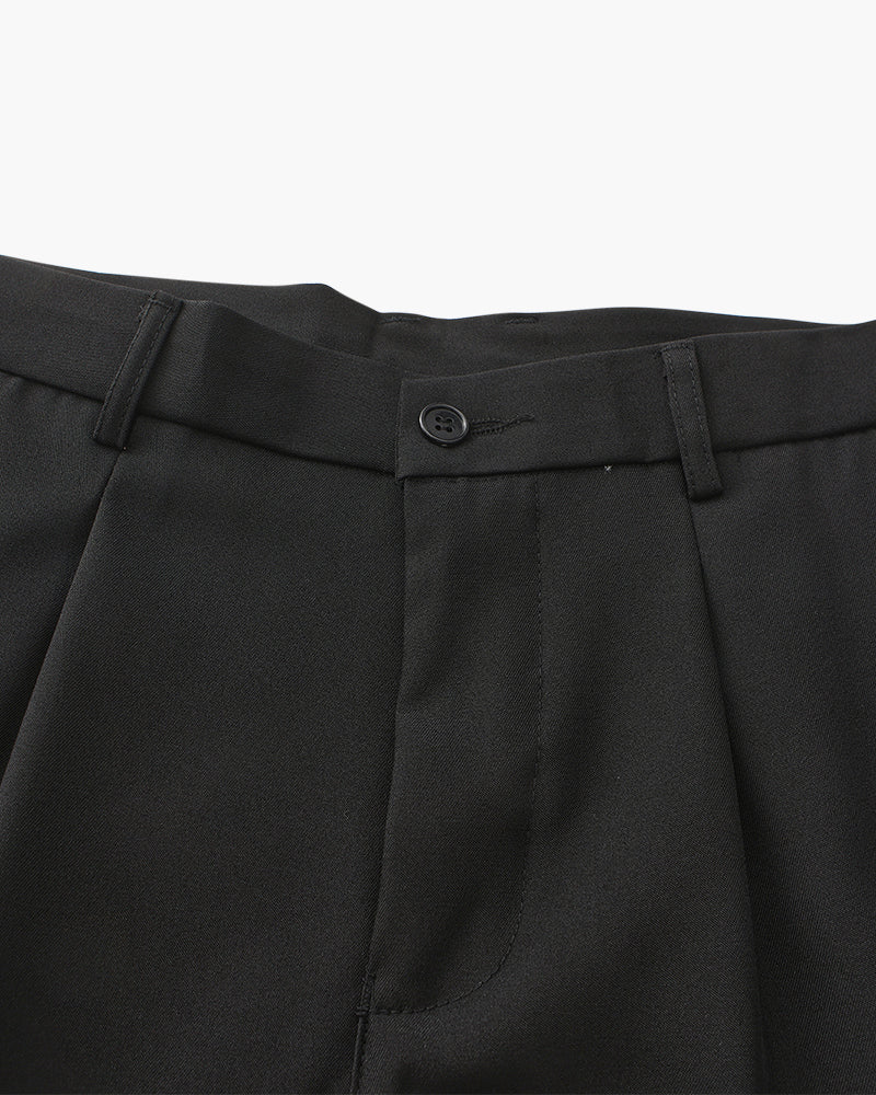 Wide Leg Essential Trouser – Black