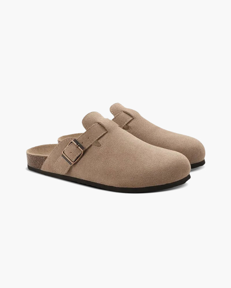 LunaVerdei Suede Clogs