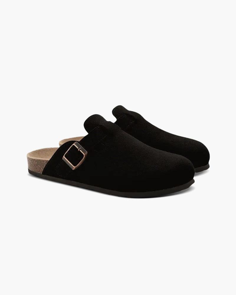 LunaVerdei Suede Clogs