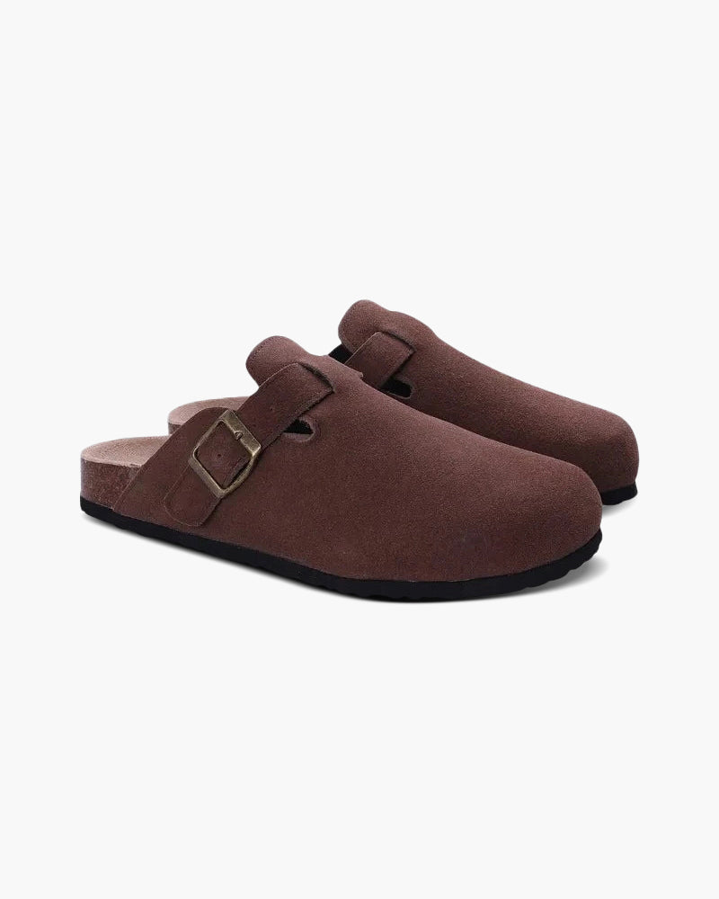 LunaVerdei Suede Clogs