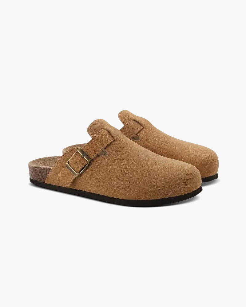 LunaVerdei Suede Clogs