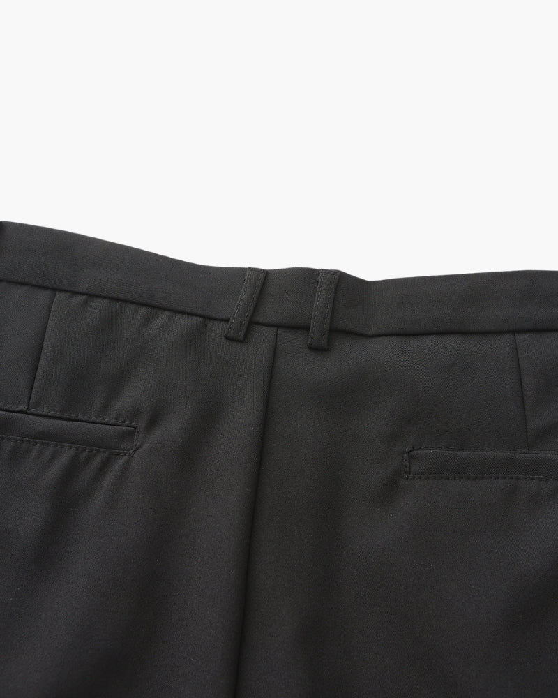 Wide Leg Essential Trouser – Black