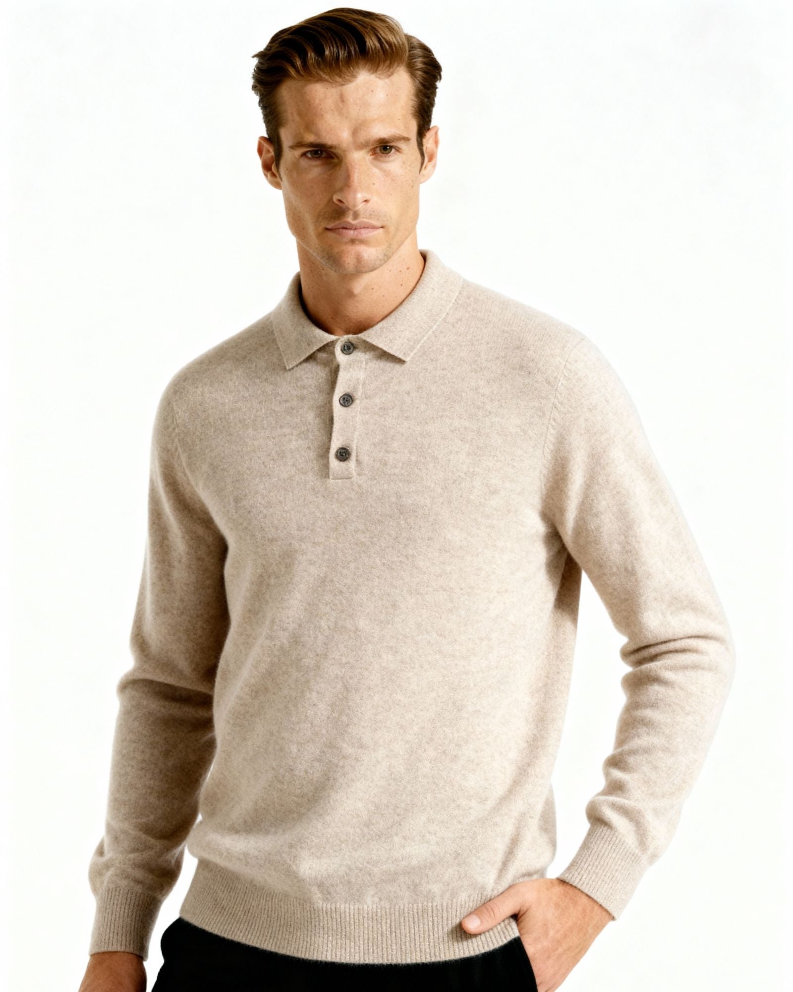 LunaVerdei 100% Cashmere Polo