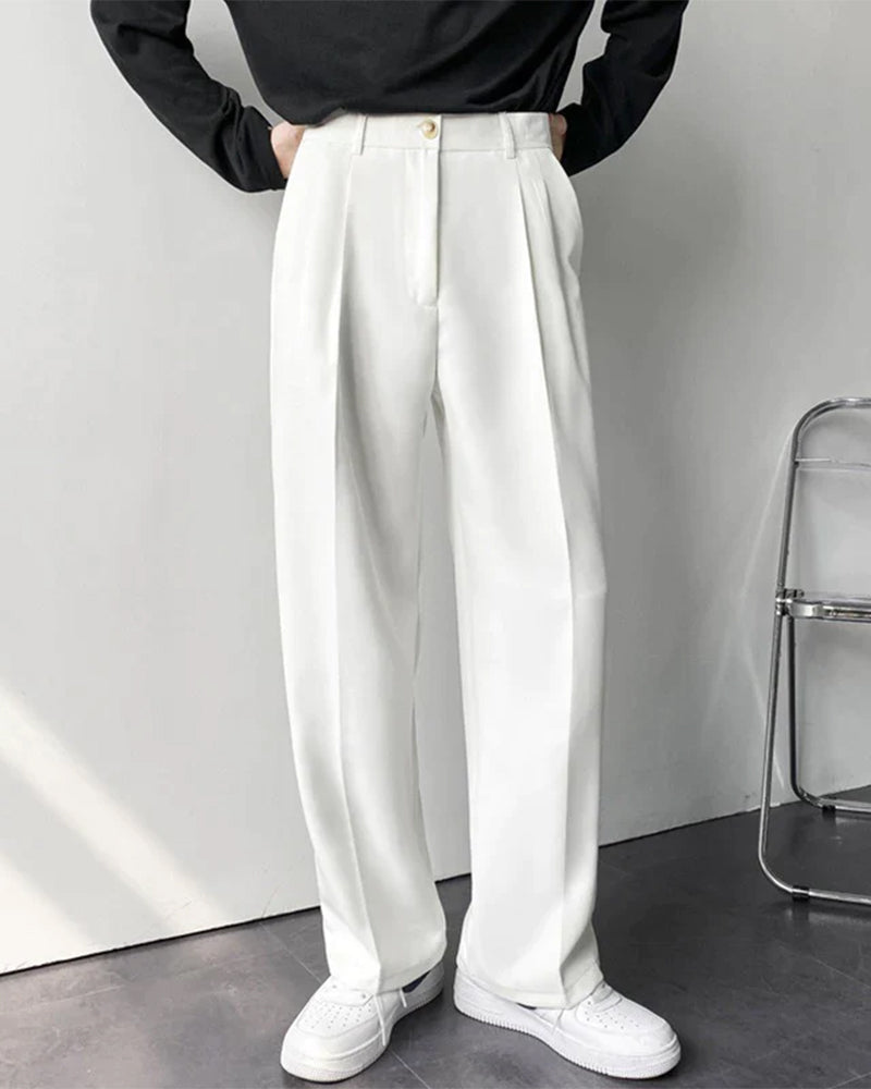 Wide Leg Essential Trouser – Black