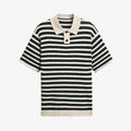 Monochrome Striped Polo