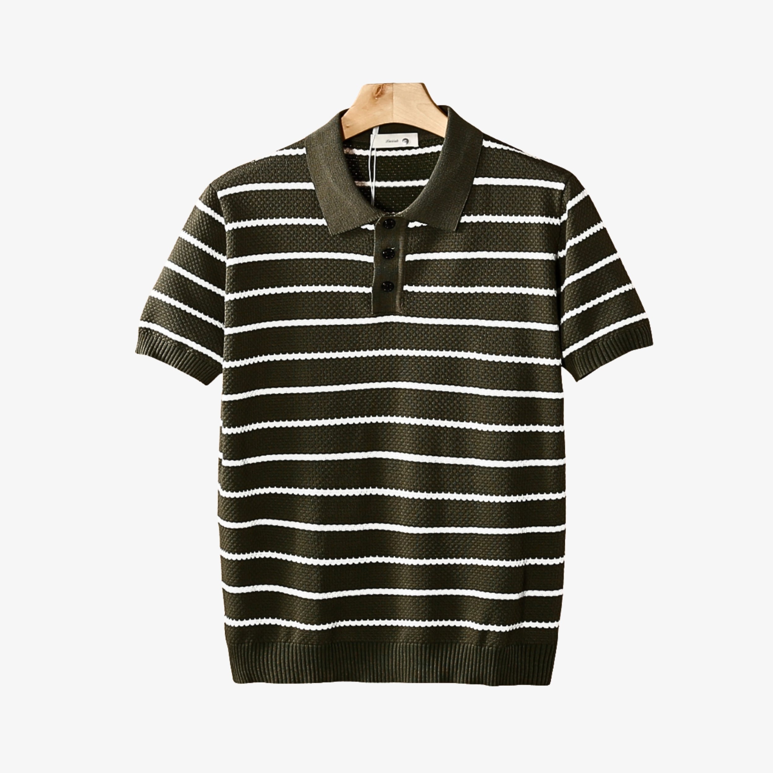 Porto Striped Button Polo