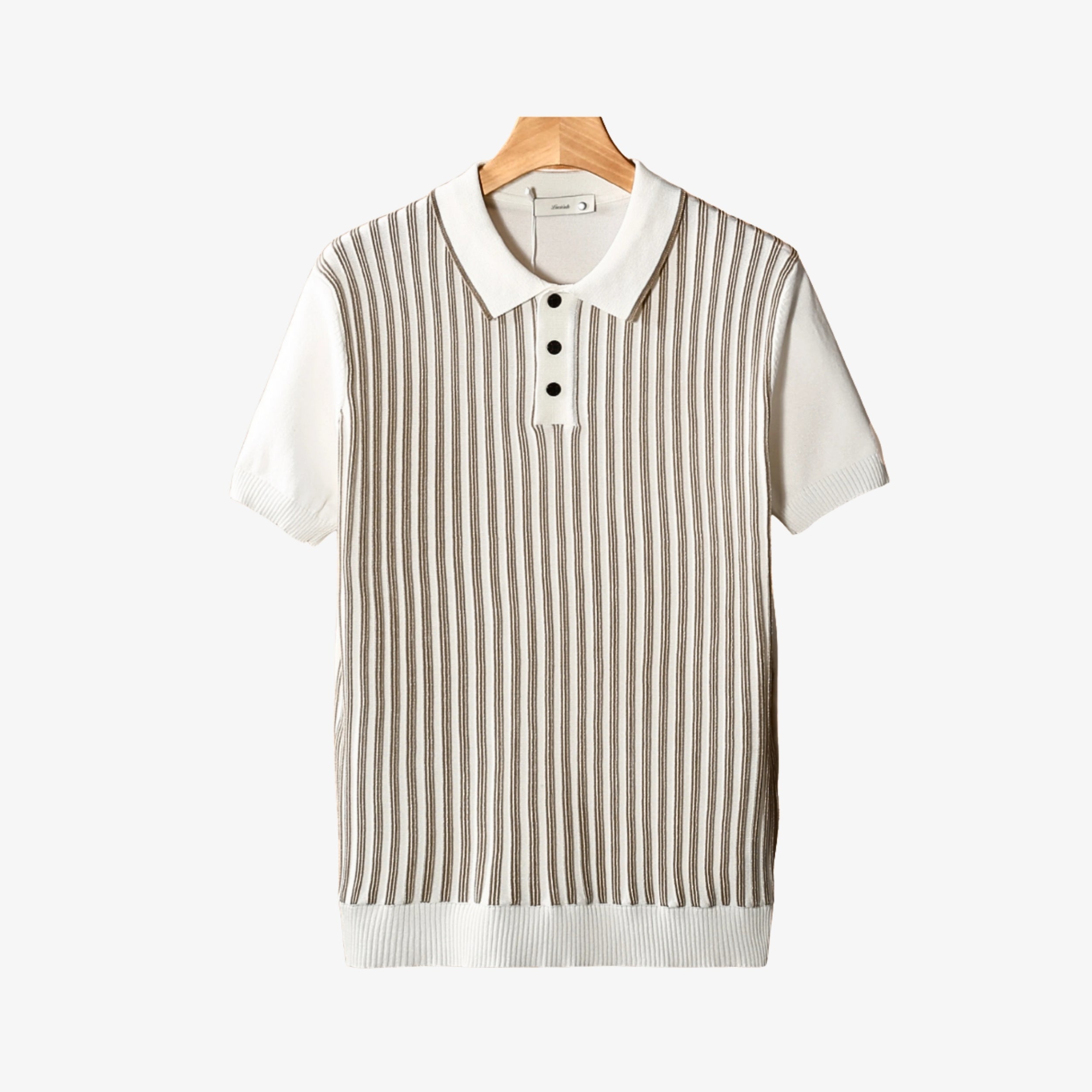 Vertical Striped Polo