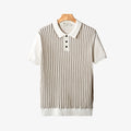 Vertical Striped Polo