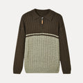 LunaVerdei 100% Wool Zip Up Sweater