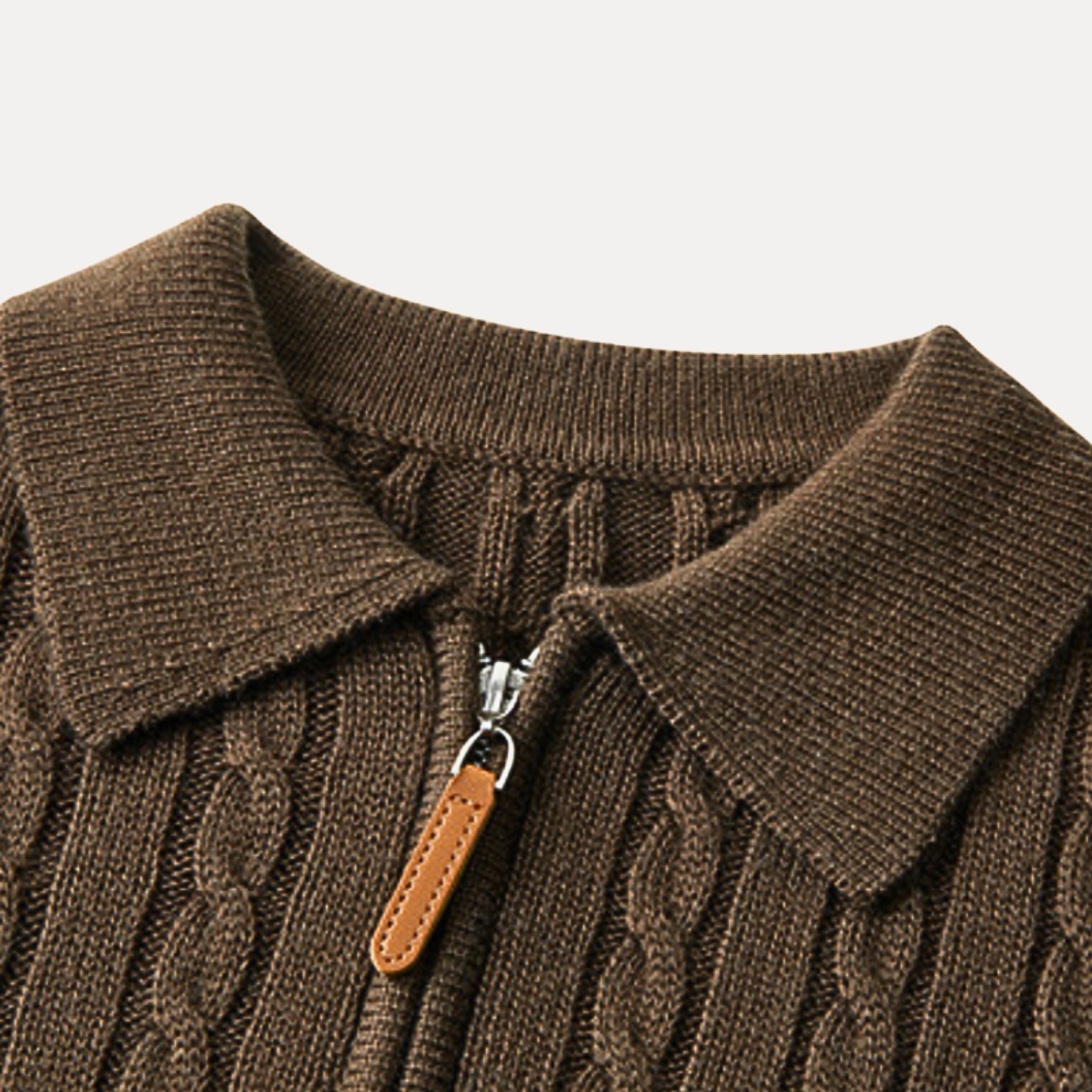 LunaVerdei 100% Wool Zip Up Sweater