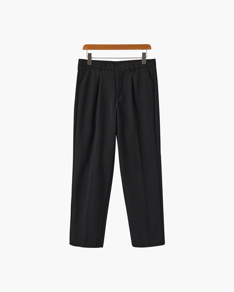 Wide Leg Essential Trouser – Black